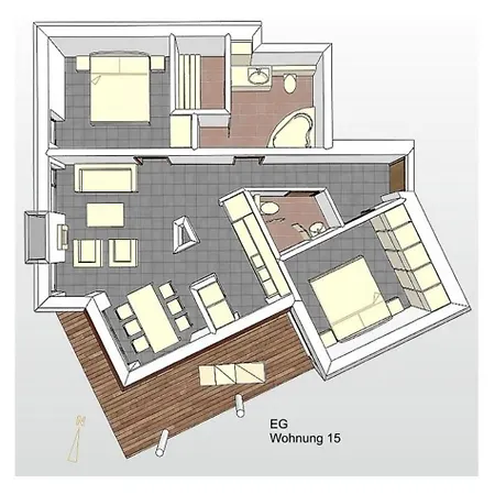 Strandvilla 15 Apartment